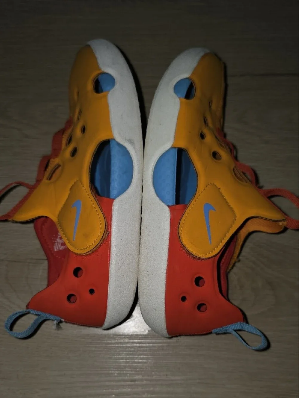 Nike Kids Sunray Protect 4 Water Sandals Orange Peel/Picante Red/University Blue